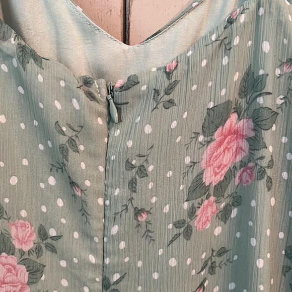 Floral Green Maxi Dress - Picture 11 of 16